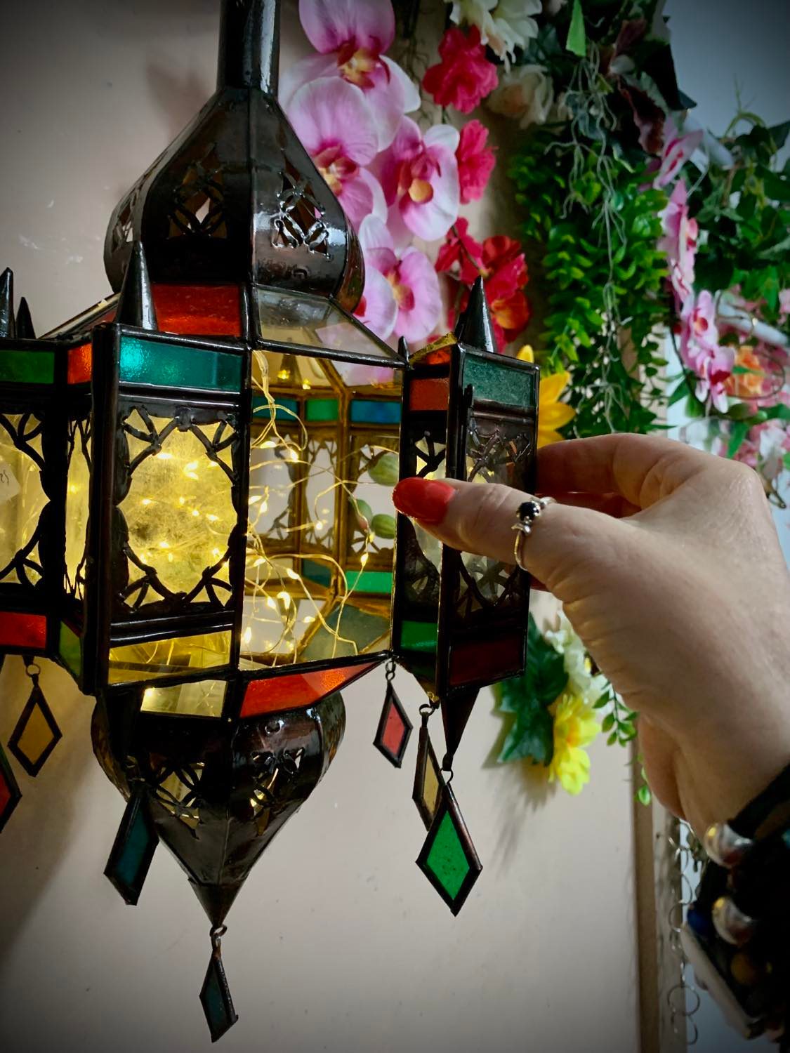 Moroccan Hanging Octagon Lantern