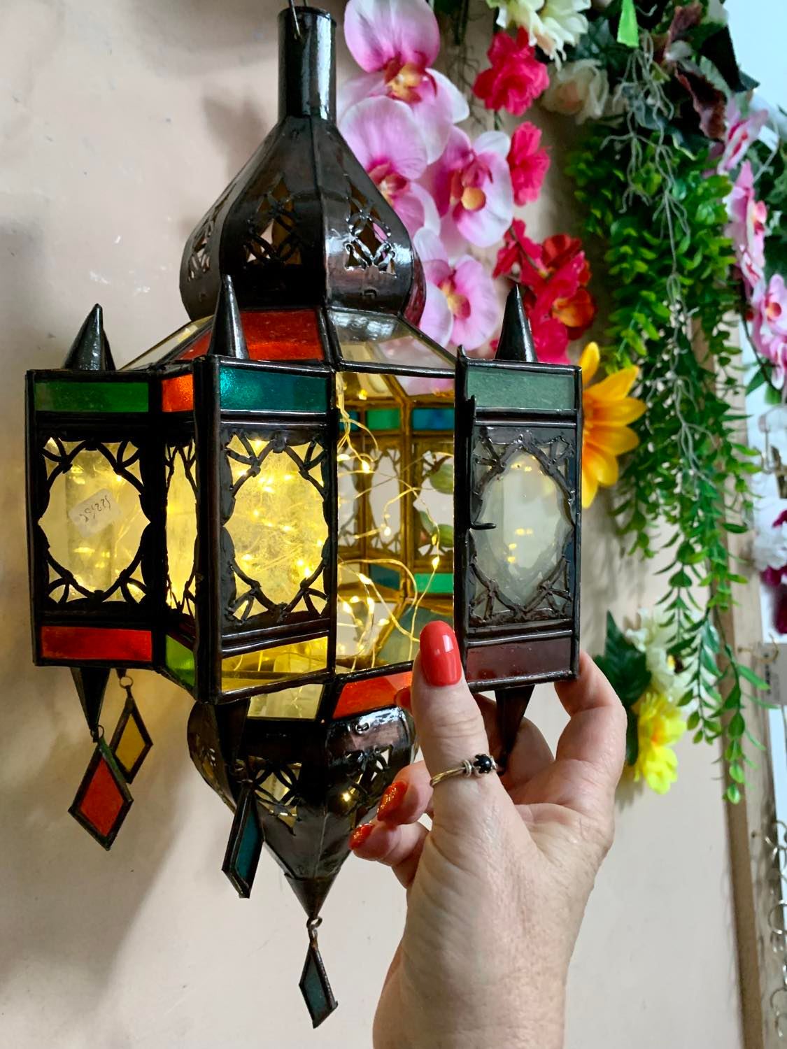 Moroccan Hanging Octagon Lantern
