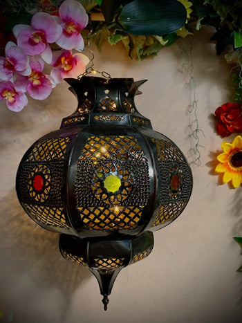 Moroccan Copper Tulip Lantern