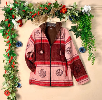 Hooded Sharma Fleece Jacket - XL