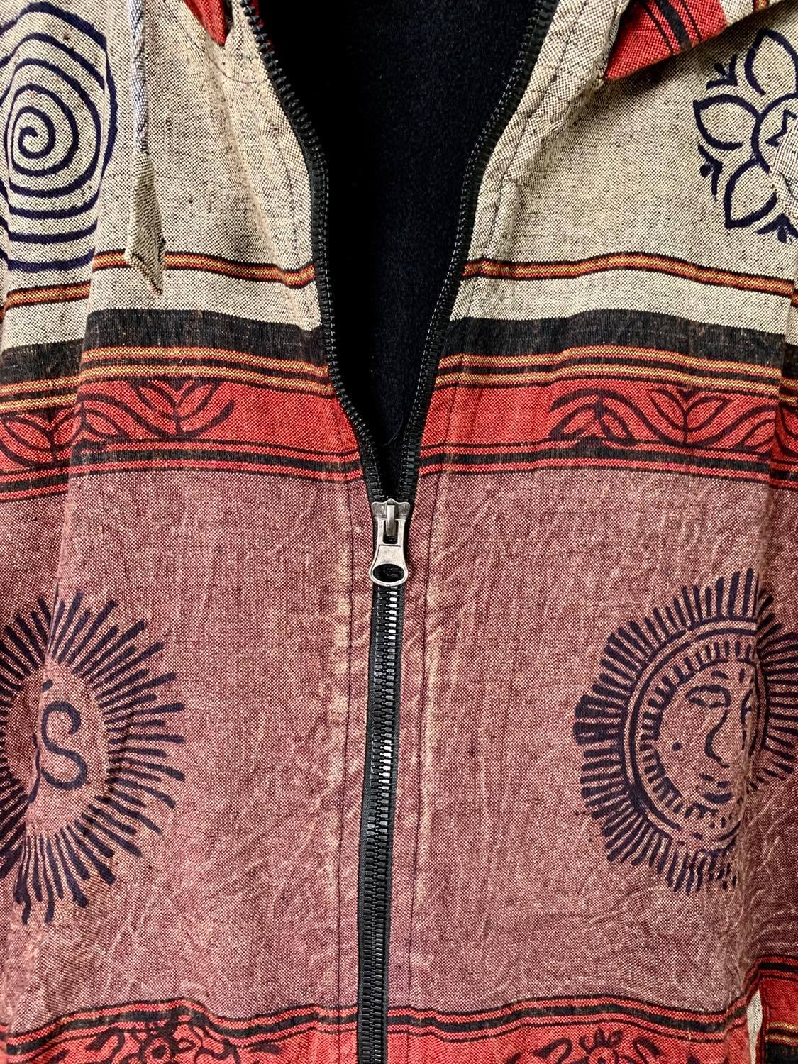 Hooded Sharma Fleece Jacket - MED