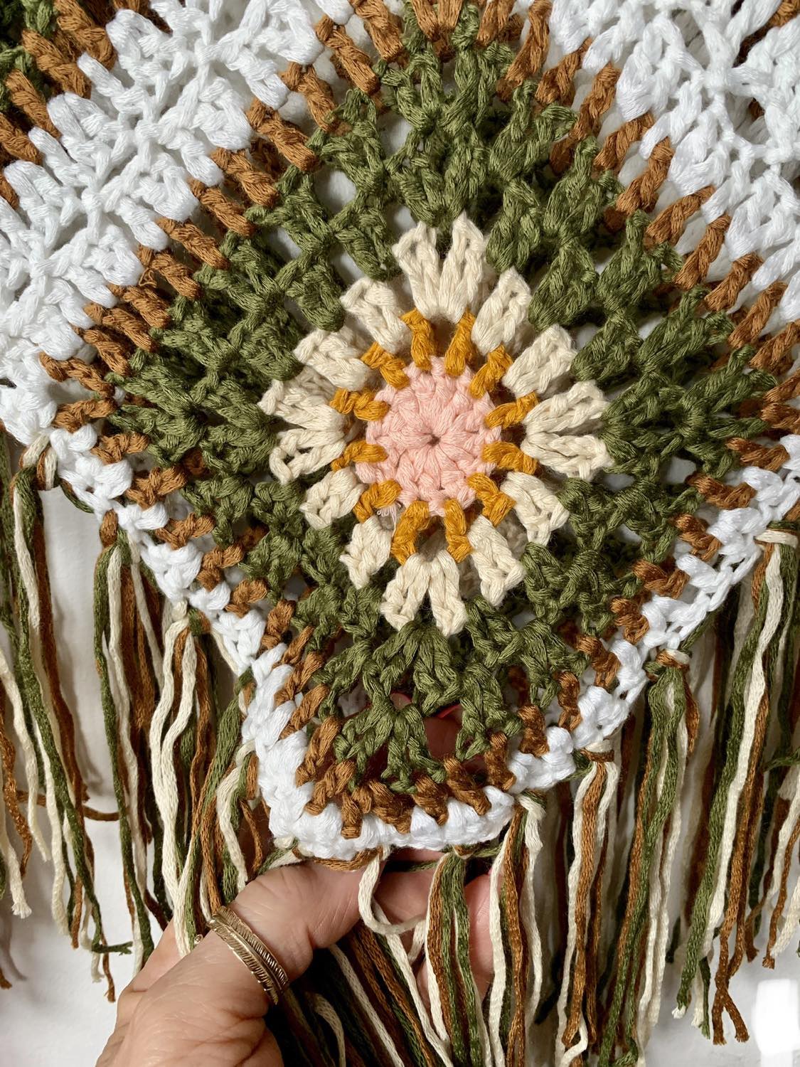 Colourful Crochet Fringe Top