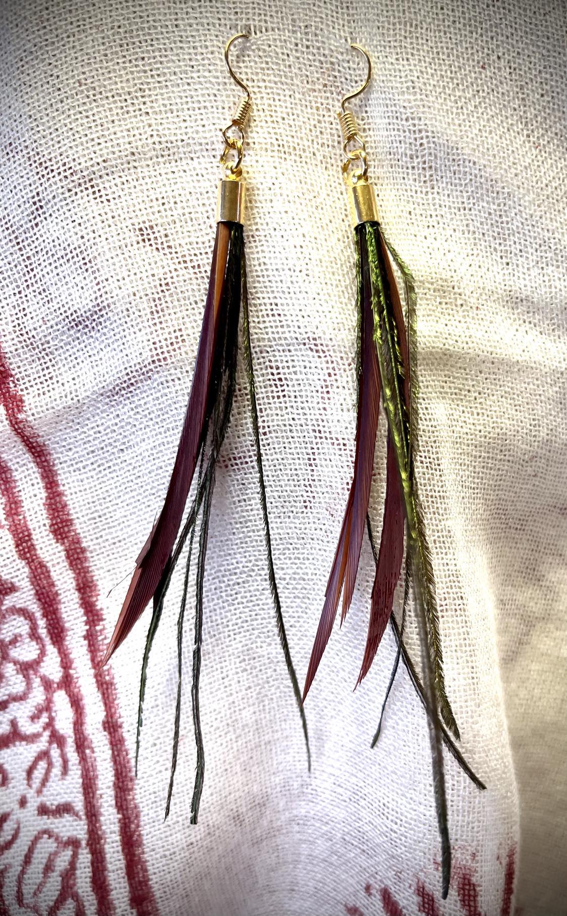 Feather Tail Earings