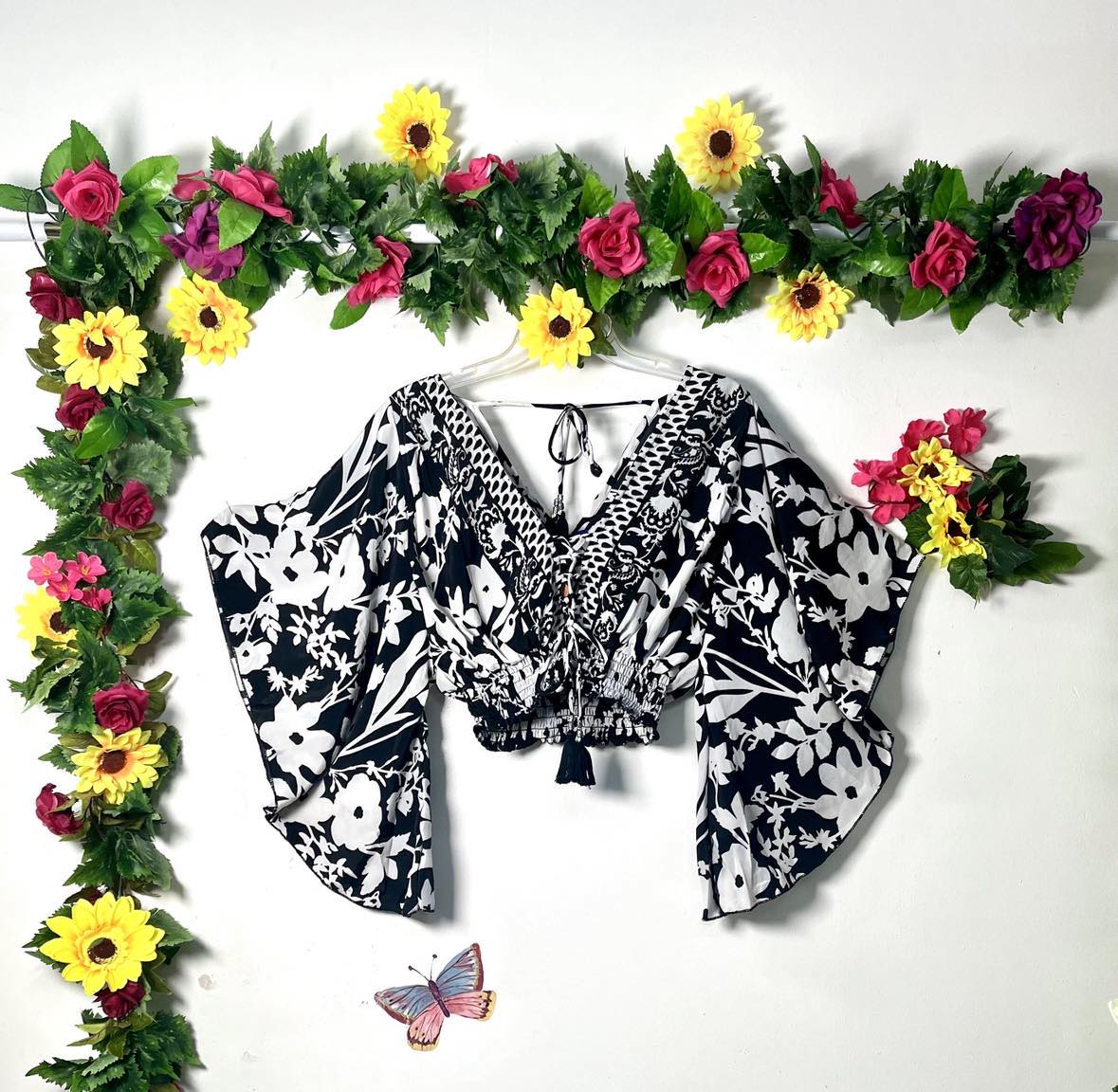 Butterfly Crop Gypsy Top