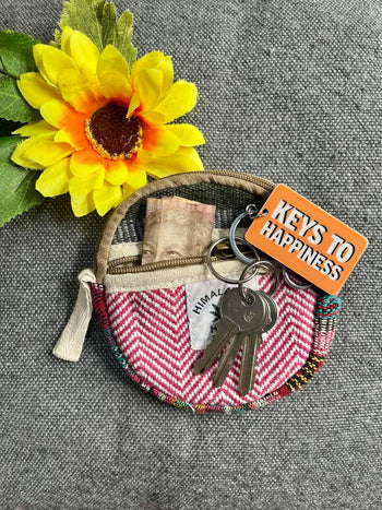 Hemp Zipped Purse Round