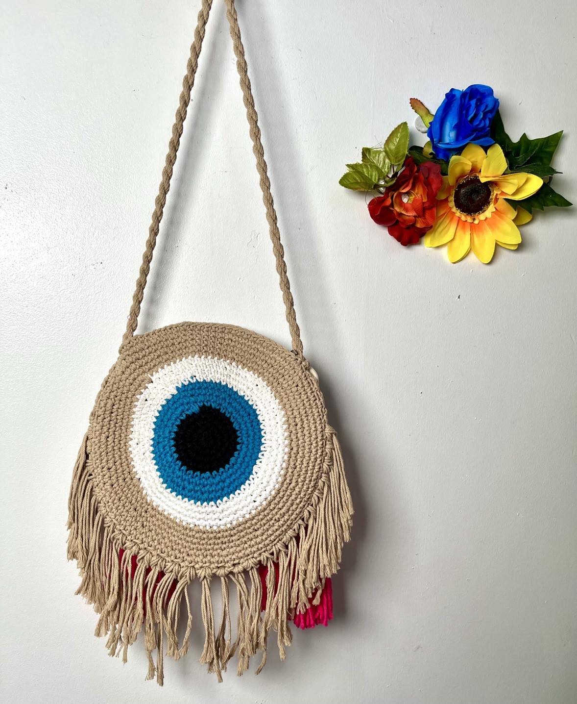 Boho Barrel Cowrie Sling Bag