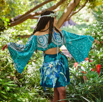 Thai Butterfly Crop Top