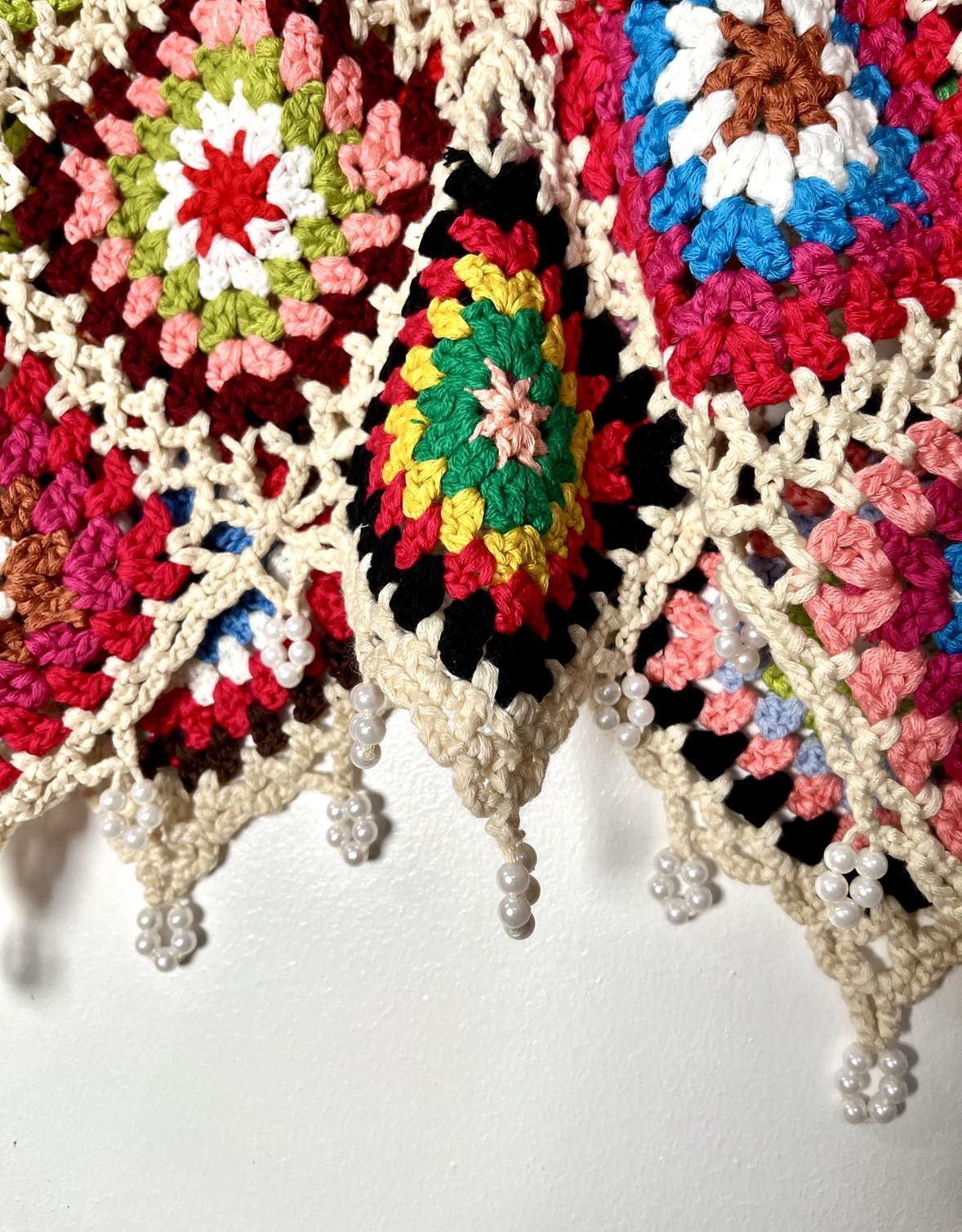 Boho Crochet Mini Skirt