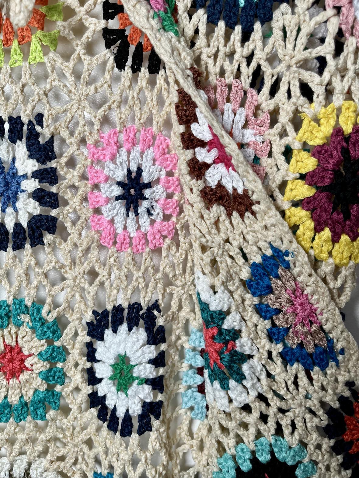 Boho Crochet Cropped Jacket