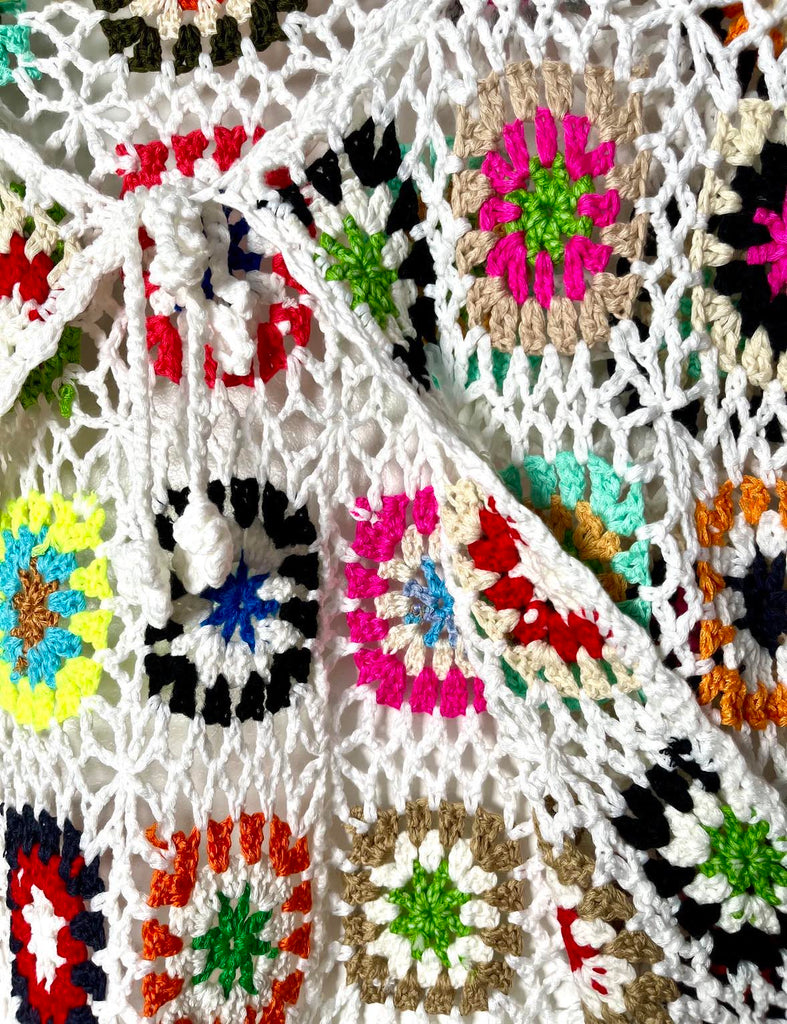 Boho Crochet Cropped Jacket