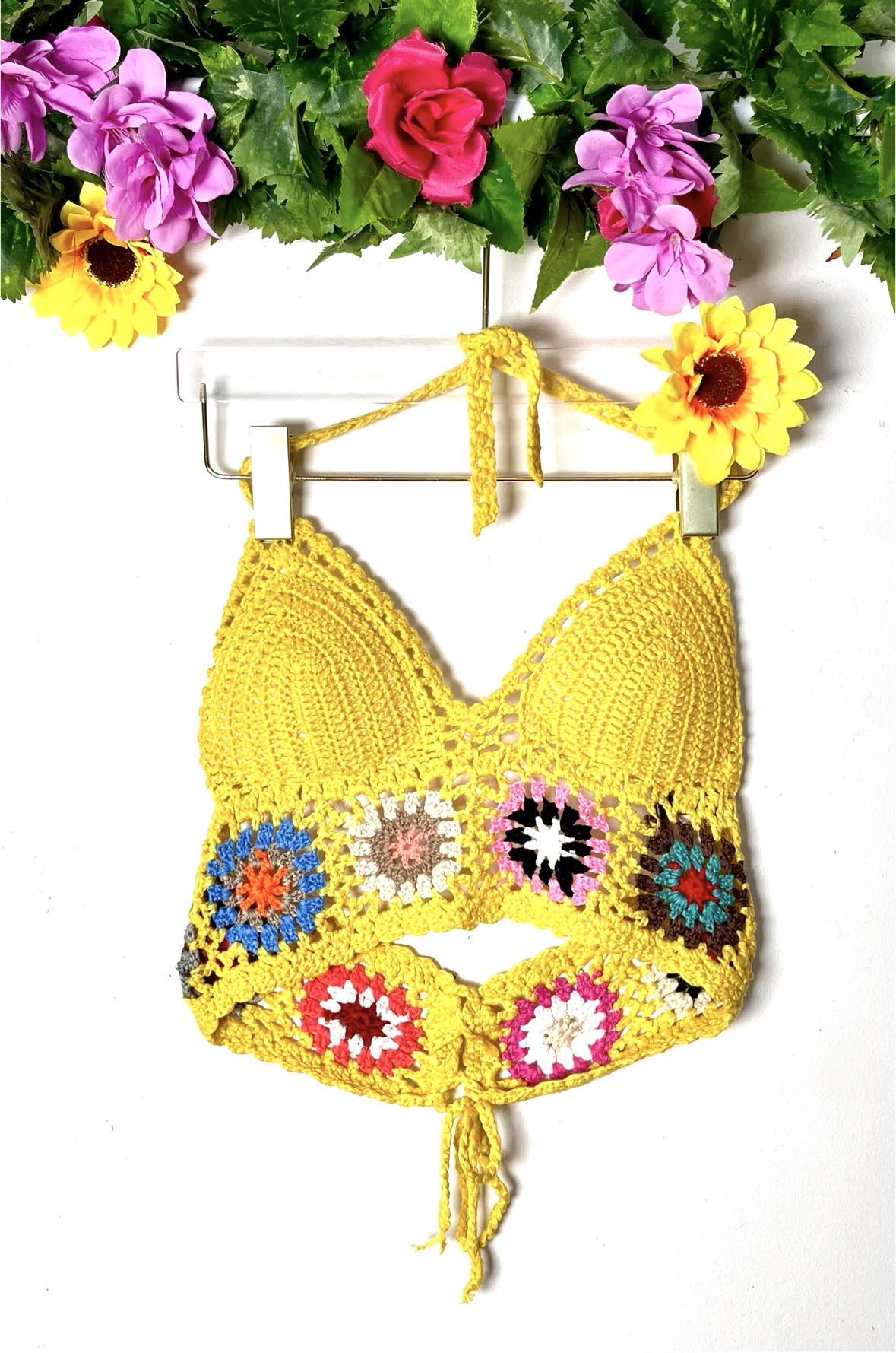 Granny Square Bra Top