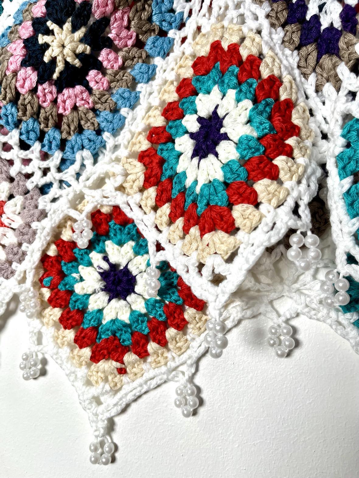 Boho Crochet Mini Skirt