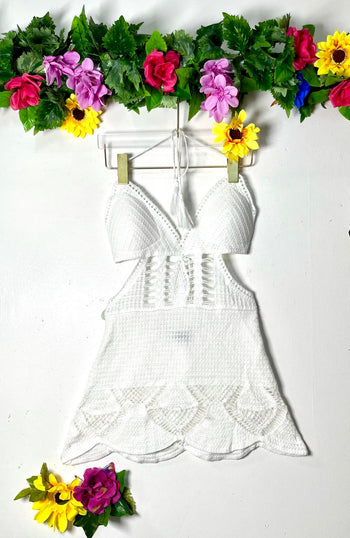 Cotton Crochet Sexy Dress