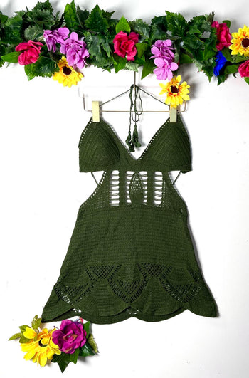 Cotton Crochet Sexy Dress