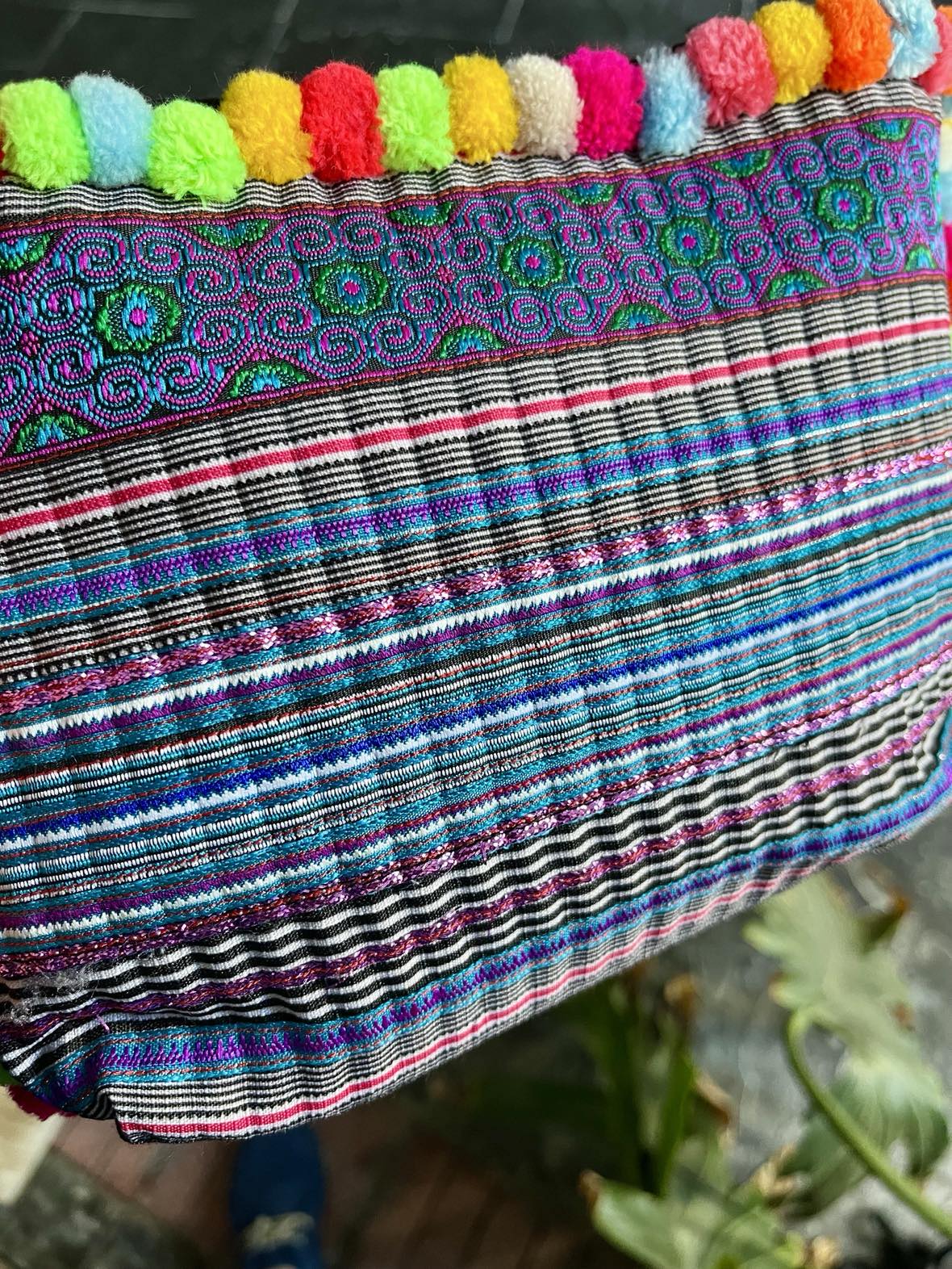 Hmong Pom Pom Handbag