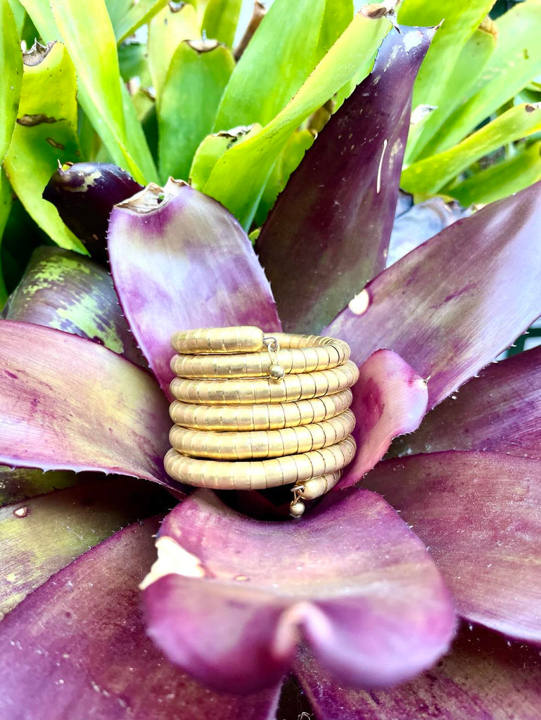 Coil Rope Gold Bangle