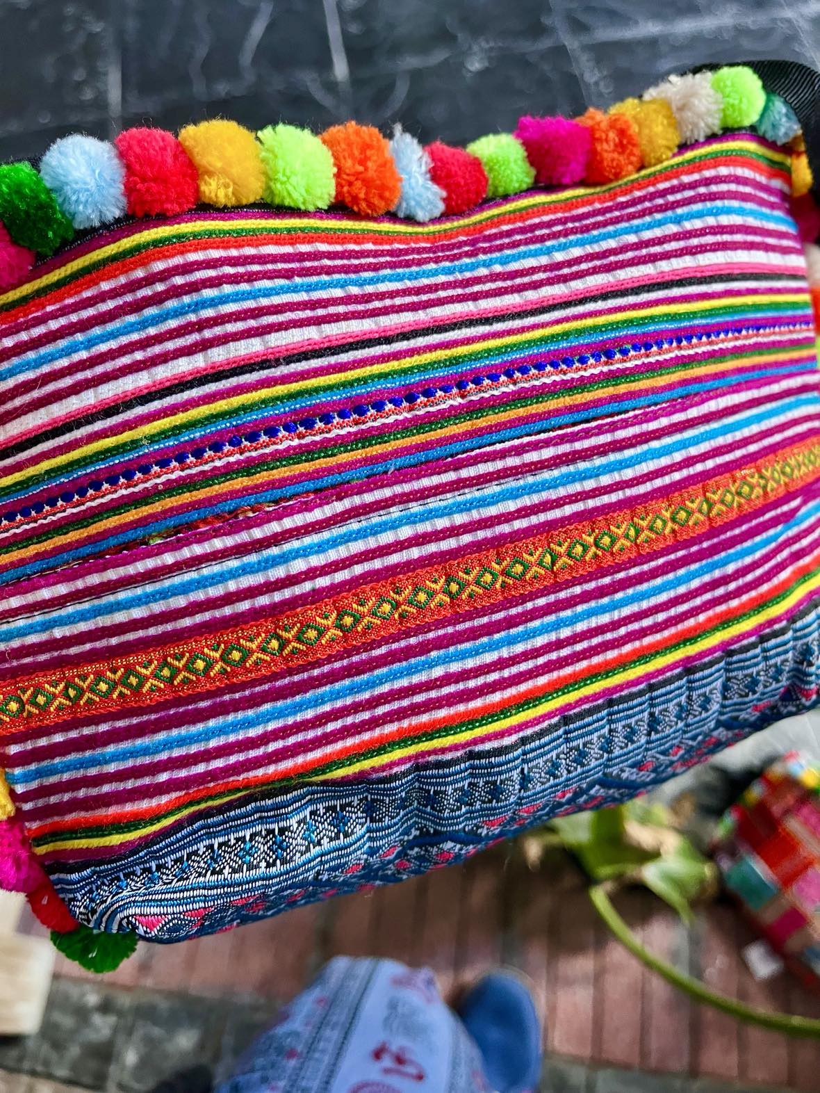 Hmong Pom Pom Handbag