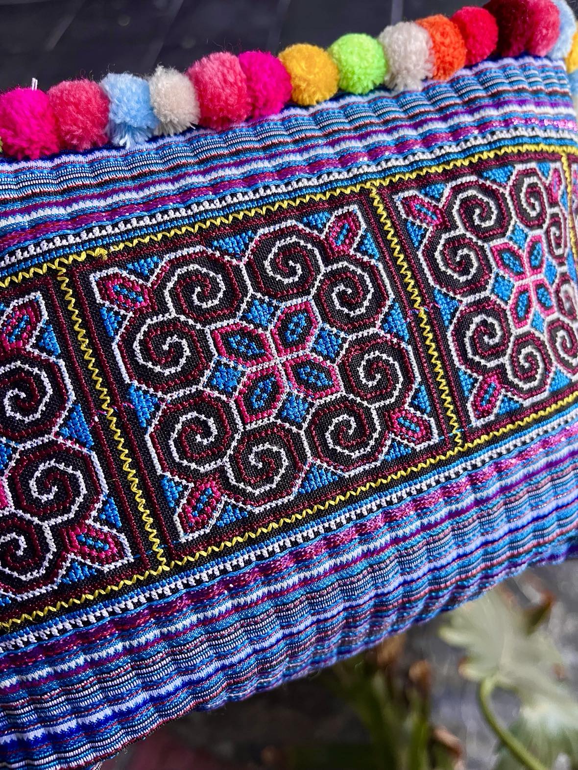 Hmong Pom Pom Handbag