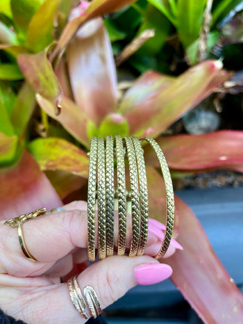 Brass 7-Tiered Bangle