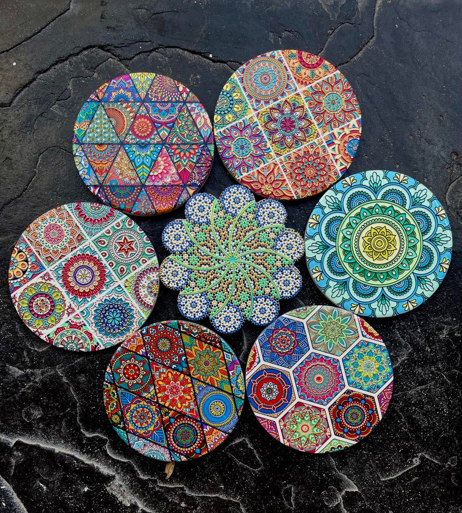 Mandala Coffee Cup Coasters