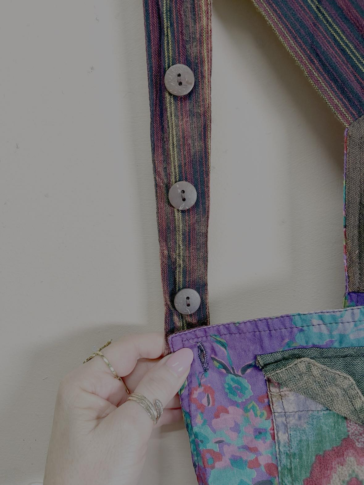 Boho Floral Patchwork Dungarees