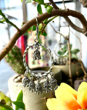 Tribal Gypsy Hoop Jhumka Earings