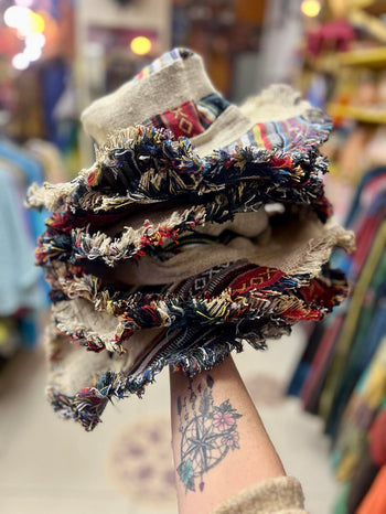 Hemp Frayed Boho Hat