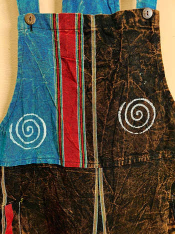 Sharma Hippie_Print Dungarees S/M