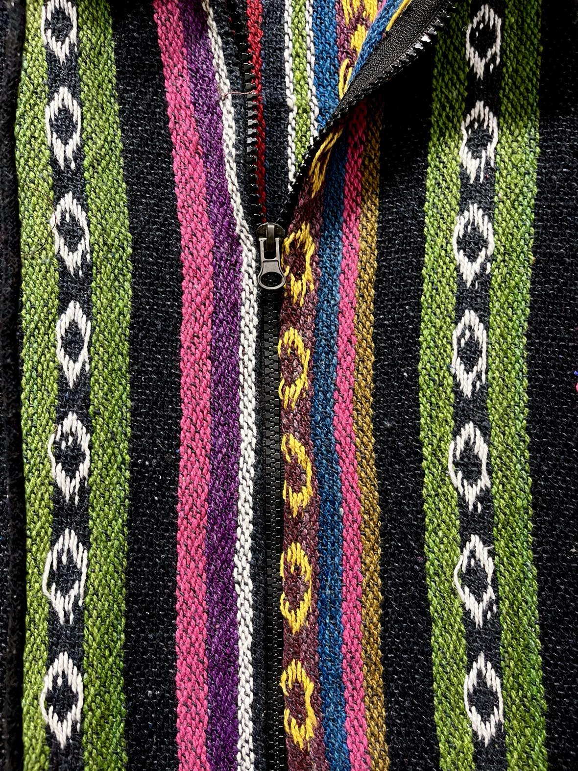 Woven Gheri Zipped Jacket - XL