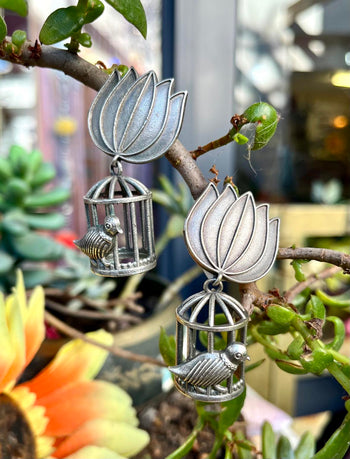 Bird Cage Earings