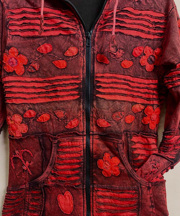 Razor-Cut Tie-Dye Hoodie