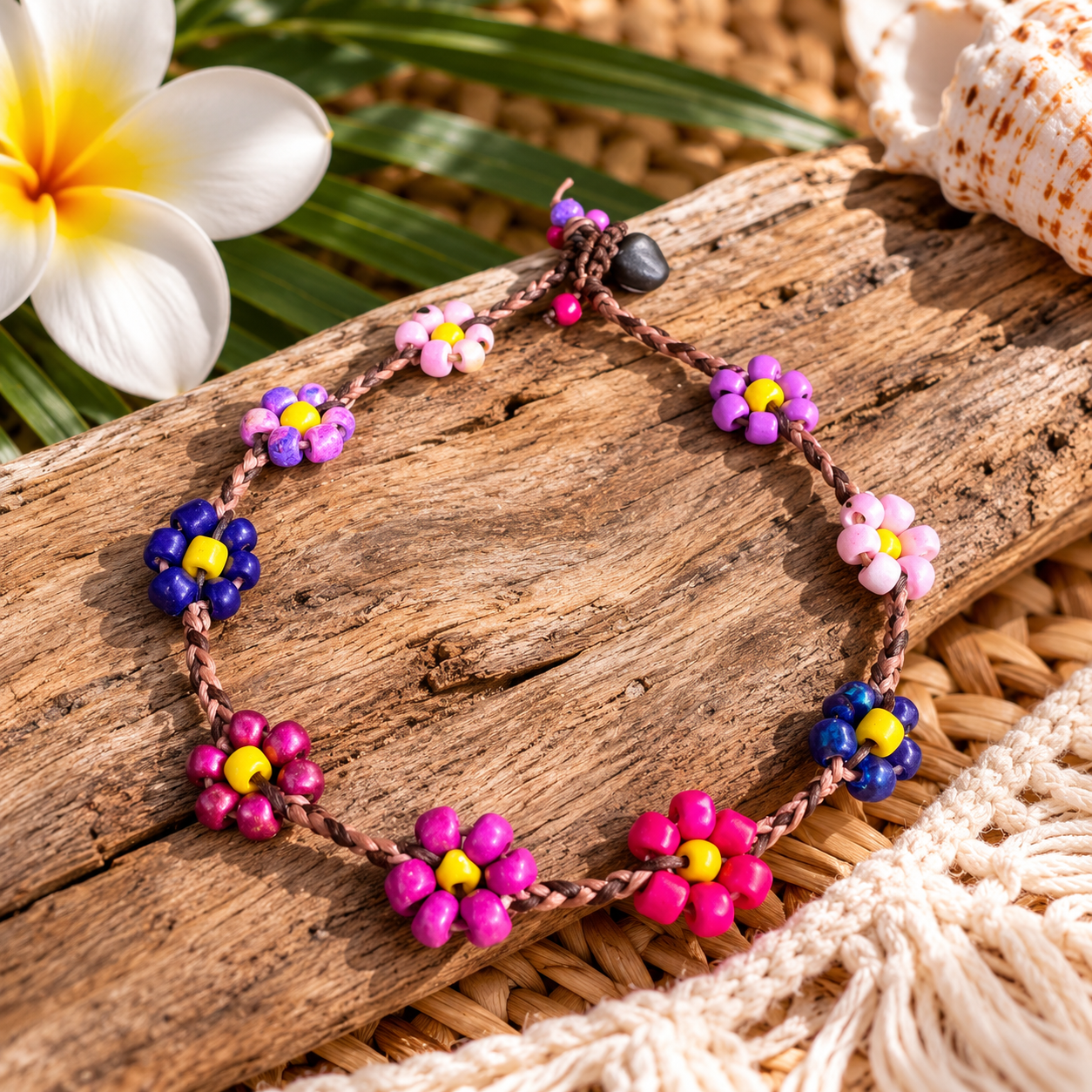 Boho Daisy Chain Anklet