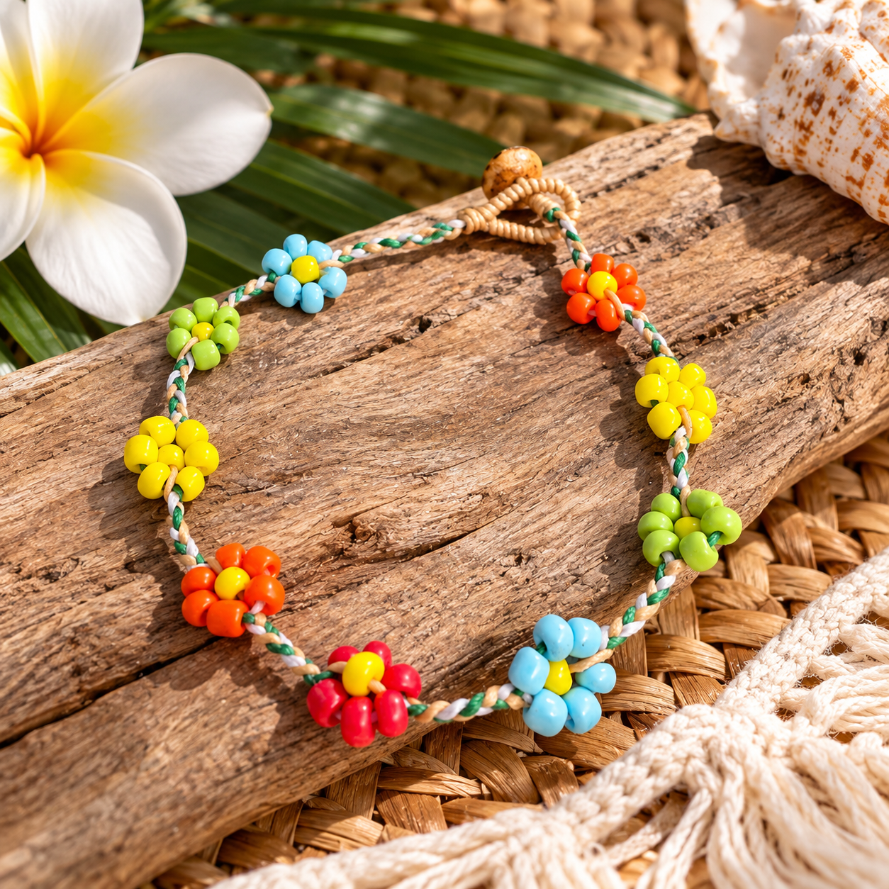 Boho Daisy Chain Anklet