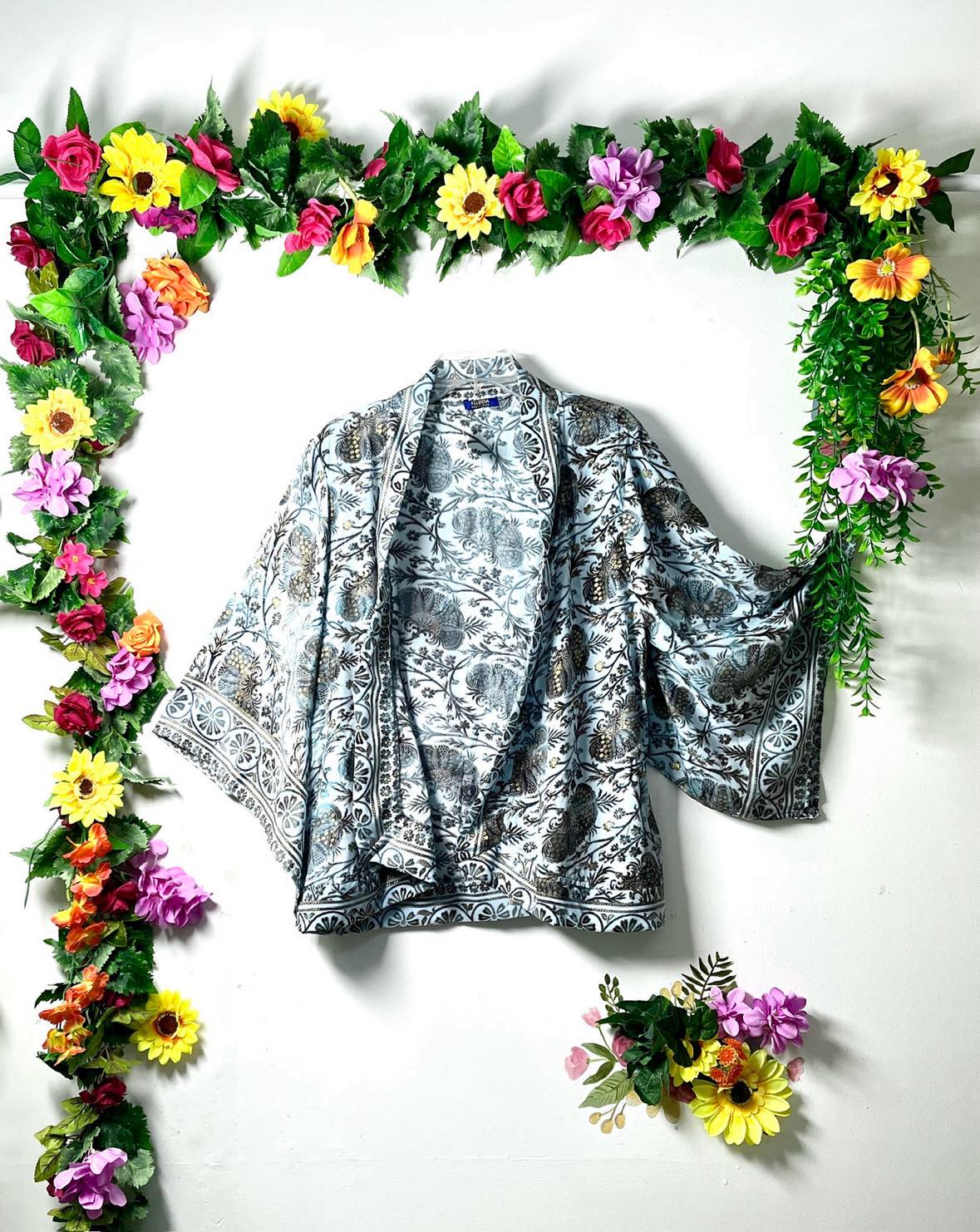 Silk Short Kimono Jacket