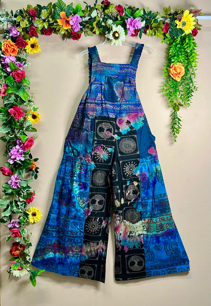 My Thai Wide-Leg Patchwork Dungaree