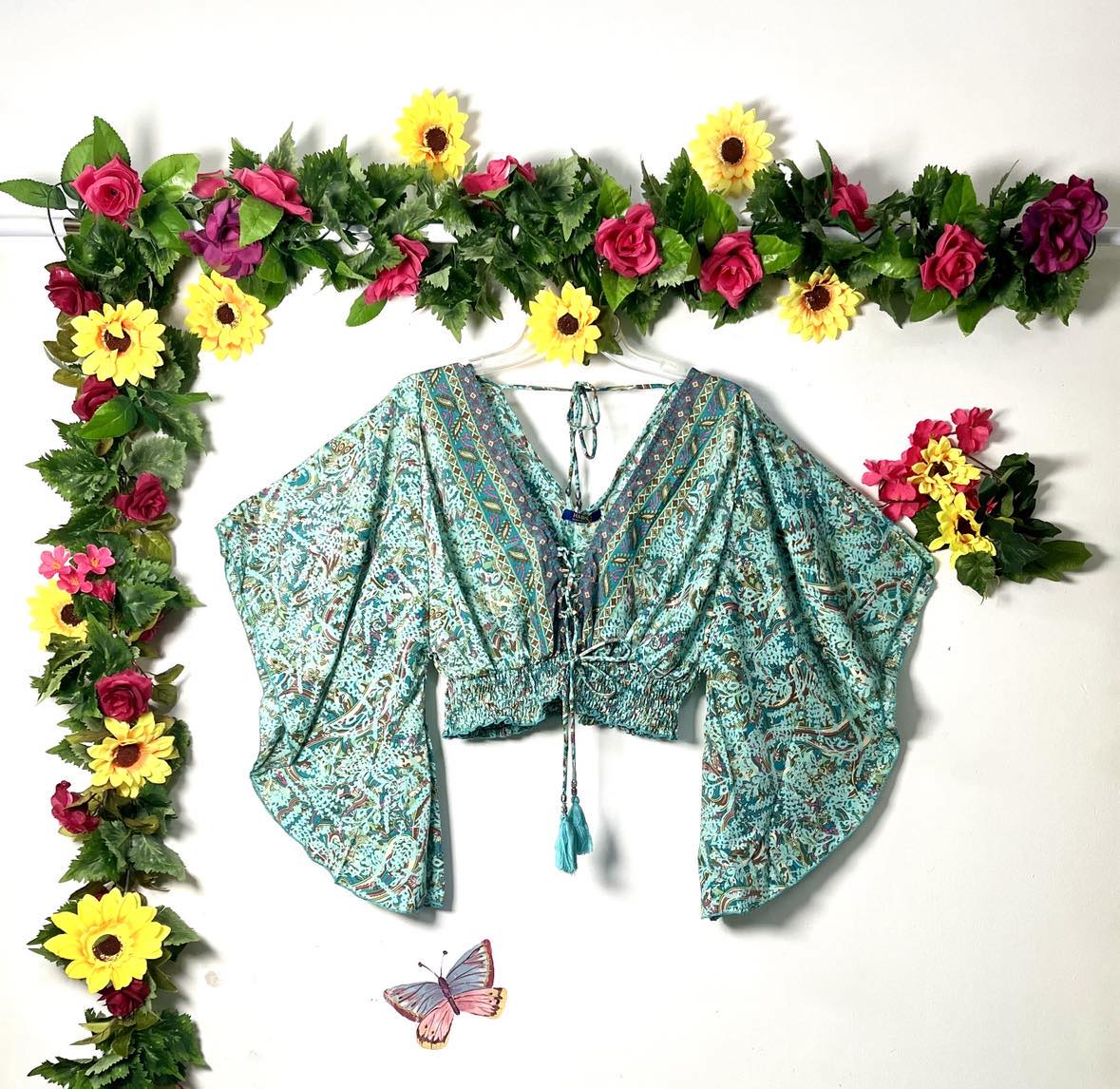 Butterfly Crop Gypsy Top