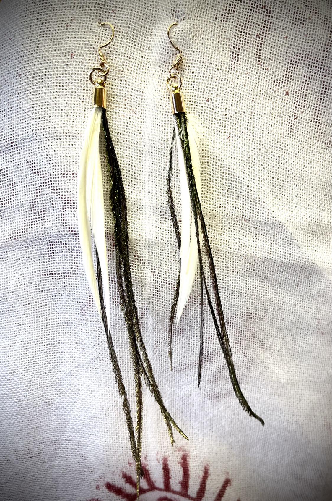 Feather Tail Earings