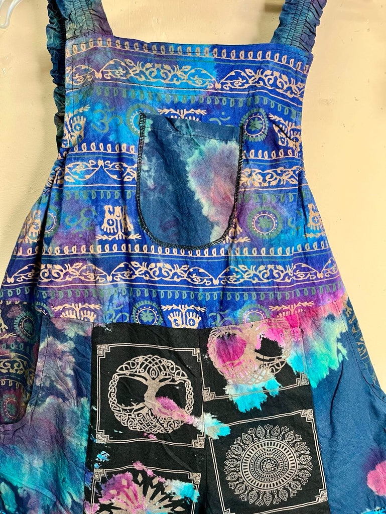 My Thai Wide-Leg Patchwork Dungaree