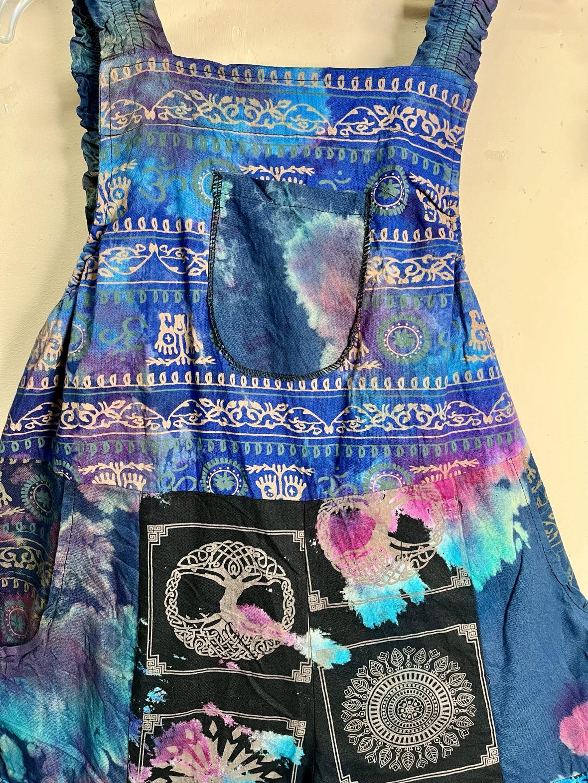 My Thai Wide-Leg Patchwork Dungaree
