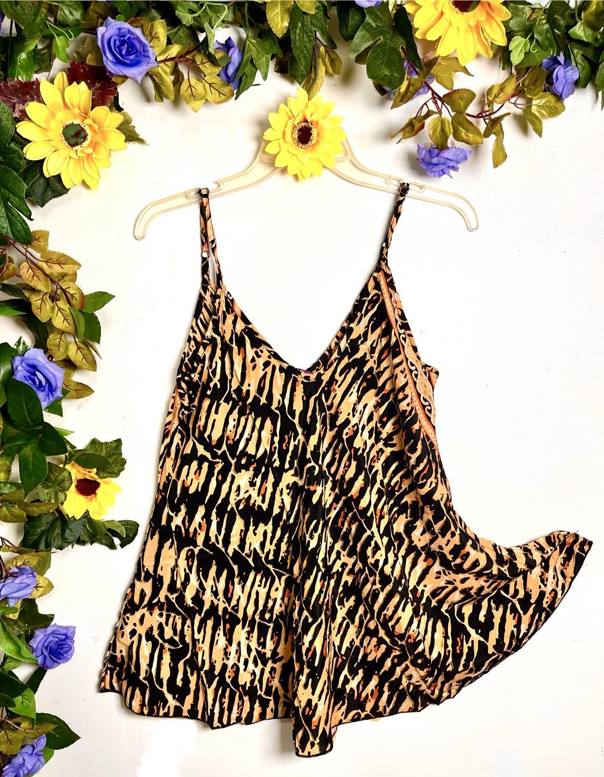 Silk Babydoll Strappy Top
