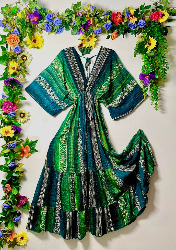 Silk Metallic Thread Falke Dress