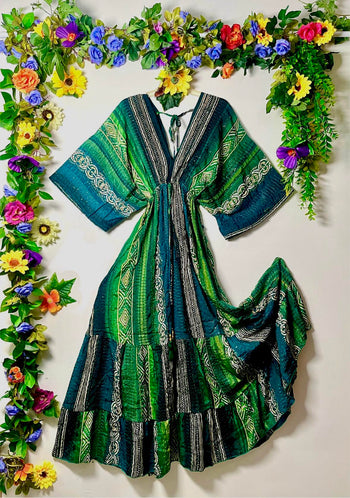 Silk Metallic Thread Falke Dress