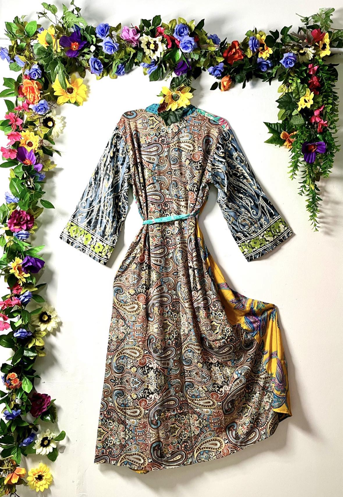 Silk Wanderlust Patch Kimono