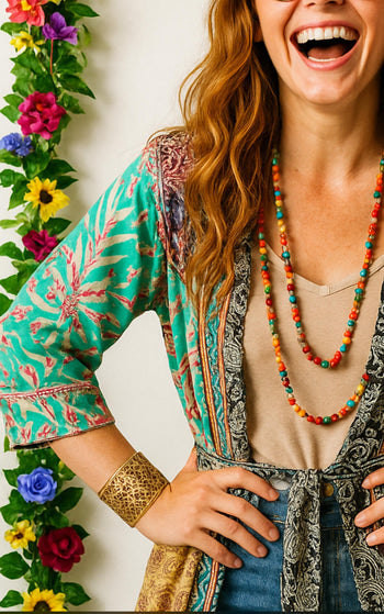 Brass Cuff Cut-Out Bangle