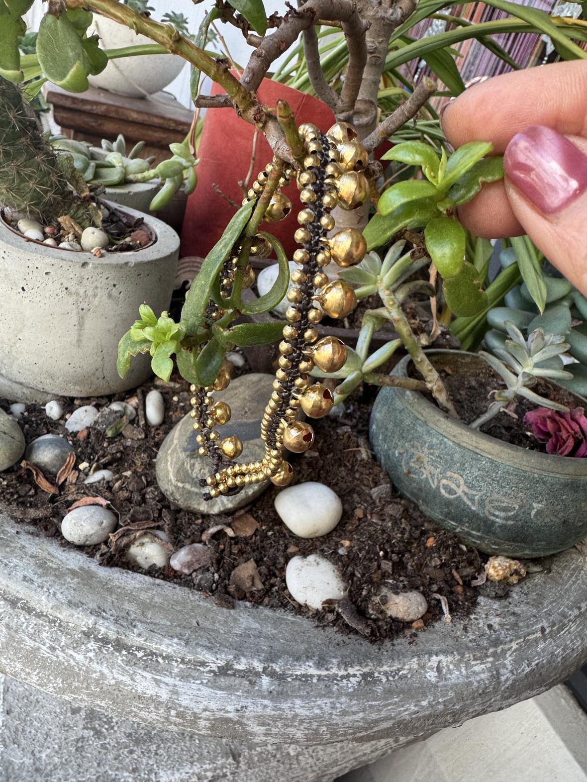 Boho Brass  Bell Anklet