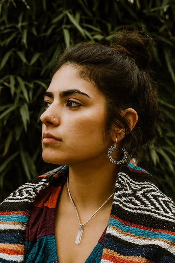 Indie Spike Circle Earings