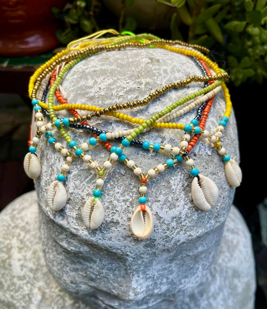 Island Cowrie Beaded Chokers