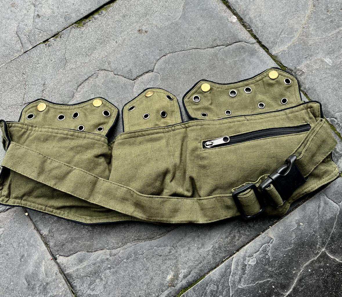 Boho Spiral Green Utility Belt