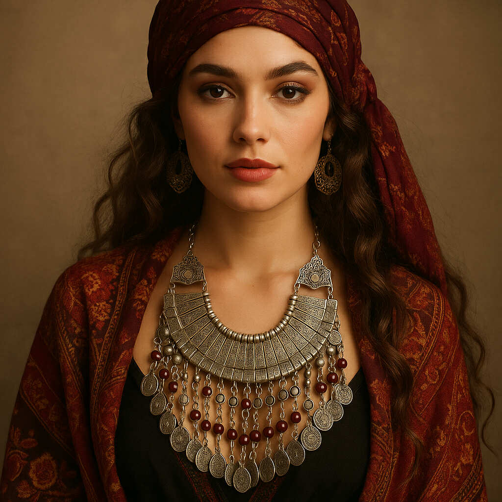 Desert Queen Tribal Statement Necklace