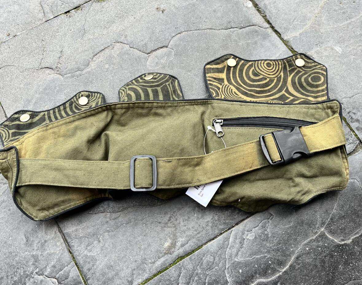 Boho Spiral Green Utility Belt